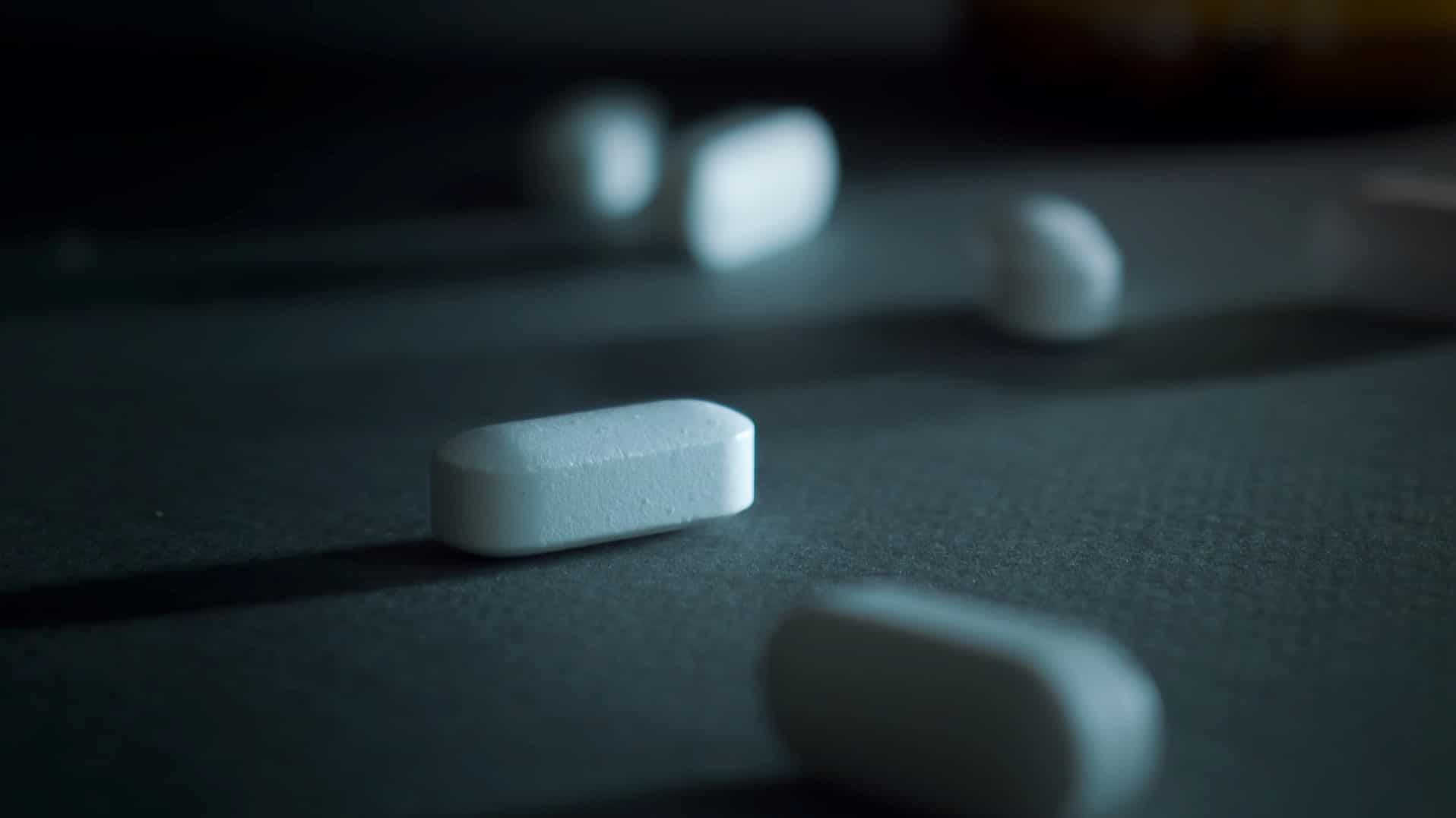 Pills Grey Background