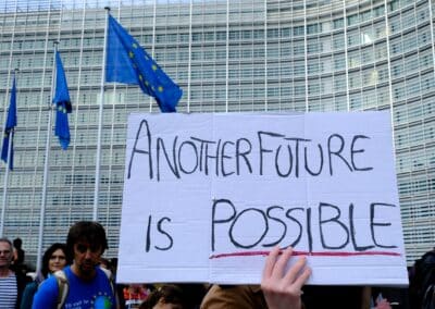 thousands,of,people,takes,part,in,a,demonstration,against,climate