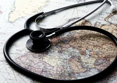 map,and,stethoscope