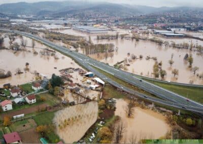 aerial,drone,view,of,torrential,rain,causes,flash,floods,in